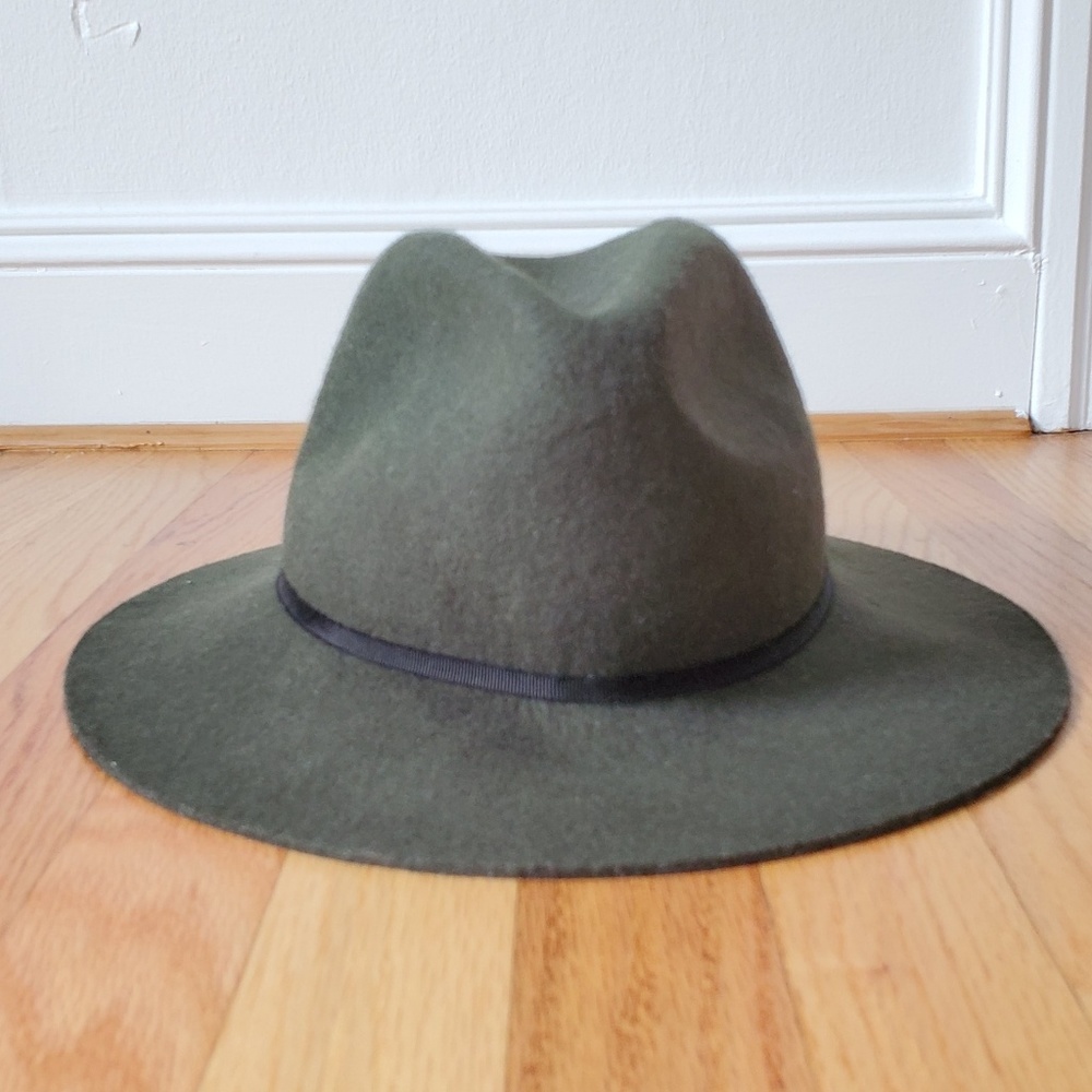 Green Wool Hat Fedora Panama Hat